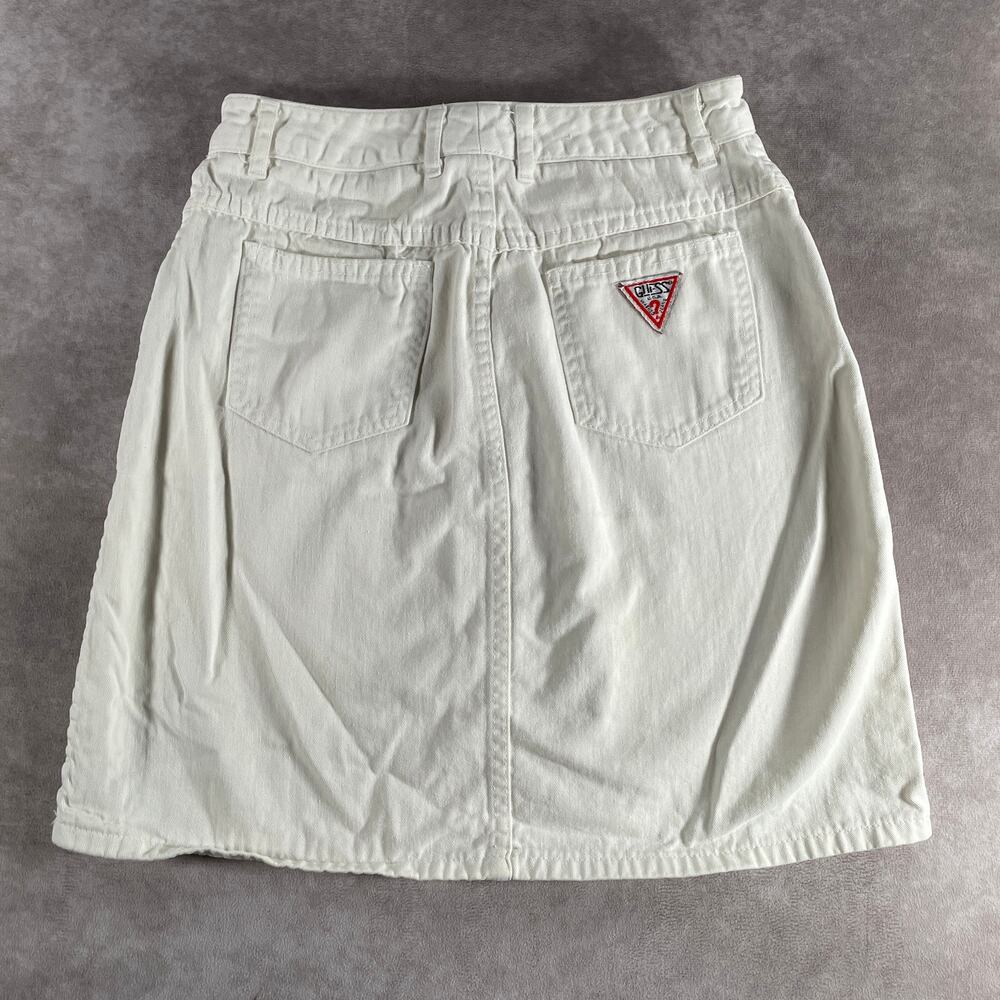 80s 90s Women’s Skirt GUESS by Marciano Made USA Size 24” Waist Chic Preppy